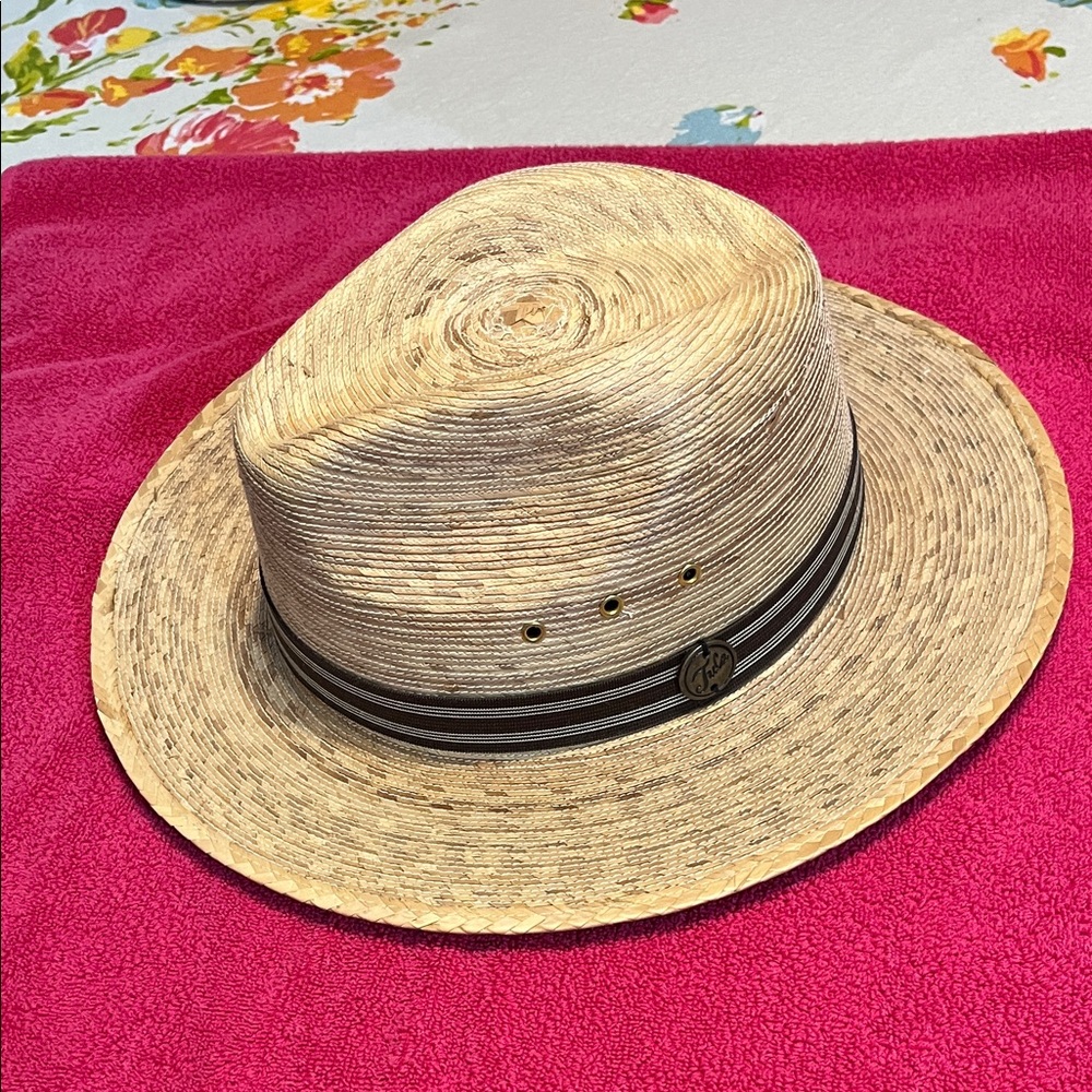 Tula Men's Tan Straw Fedora Hat